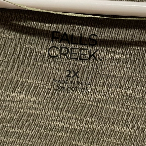 Falls Creek Green Short Sleeve T Shirt Dress 2X - Picture 2 of 4